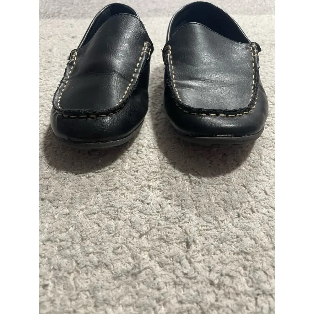 Steve Madden Slip On Driving Loafers Black Youth Size 4 BCCompton BCPM01MB Boys